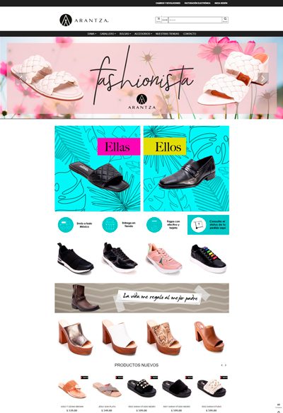 Sitio web de cliente sizes and colors - Lady Paulina