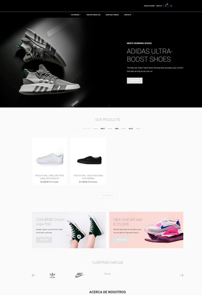 Sitio web de cliente sizes and colors - eurosportsmx