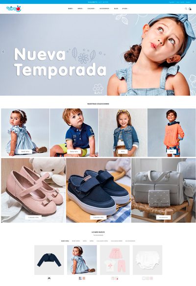 Sitio web de cliente sizes and colors - el circo boutique