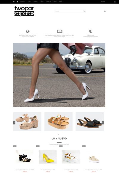 Sitio web de cliente sizes and colors - twopar zapatos